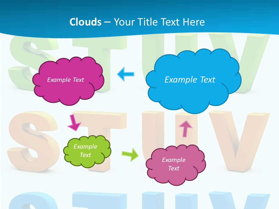 Nobody Blue Uppercase PowerPoint Template