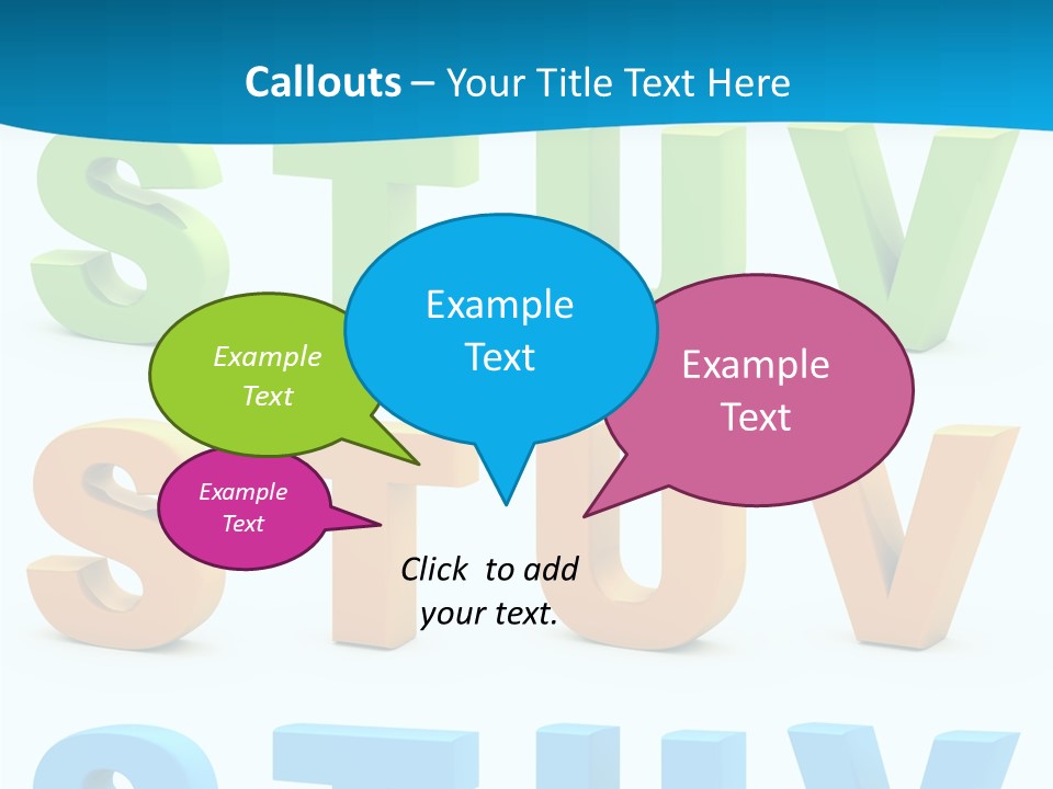 Nobody Blue Uppercase PowerPoint Template