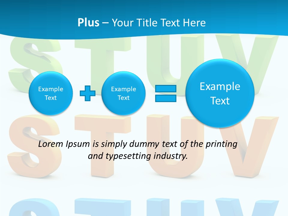Nobody Blue Uppercase PowerPoint Template