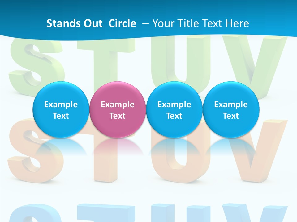 Nobody Blue Uppercase PowerPoint Template