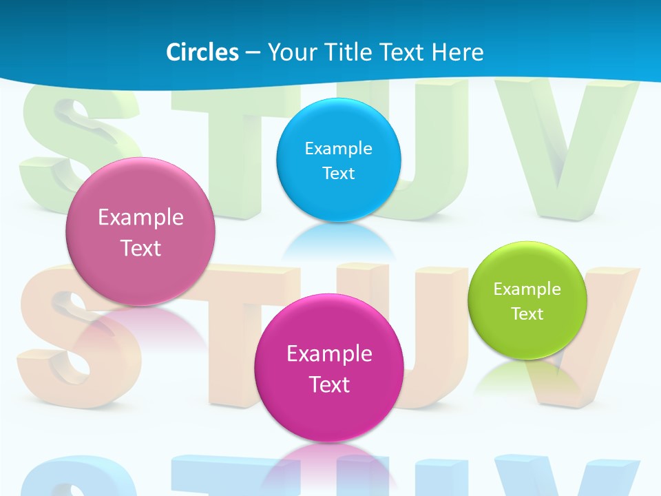 Nobody Blue Uppercase PowerPoint Template