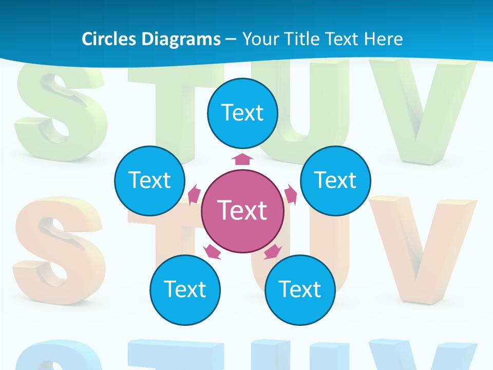 Nobody Blue Uppercase PowerPoint Template