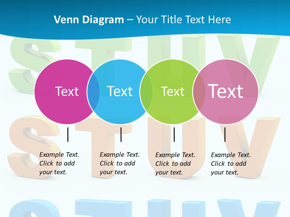 Nobody Blue Uppercase PowerPoint Template