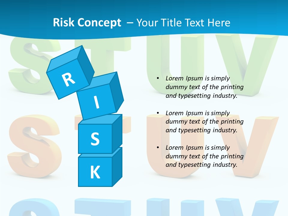 Nobody Blue Uppercase PowerPoint Template