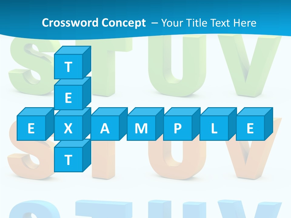 Nobody Blue Uppercase PowerPoint Template