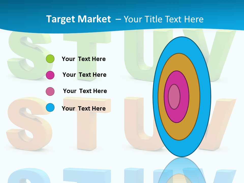 Nobody Blue Uppercase PowerPoint Template