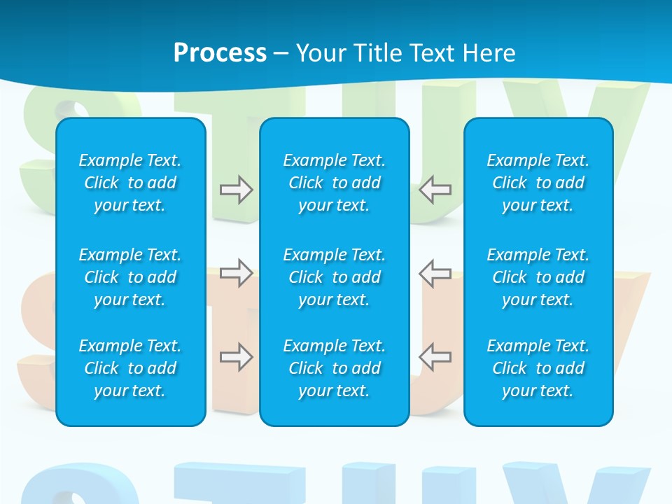 Nobody Blue Uppercase PowerPoint Template