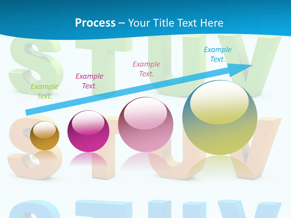 Nobody Blue Uppercase PowerPoint Template