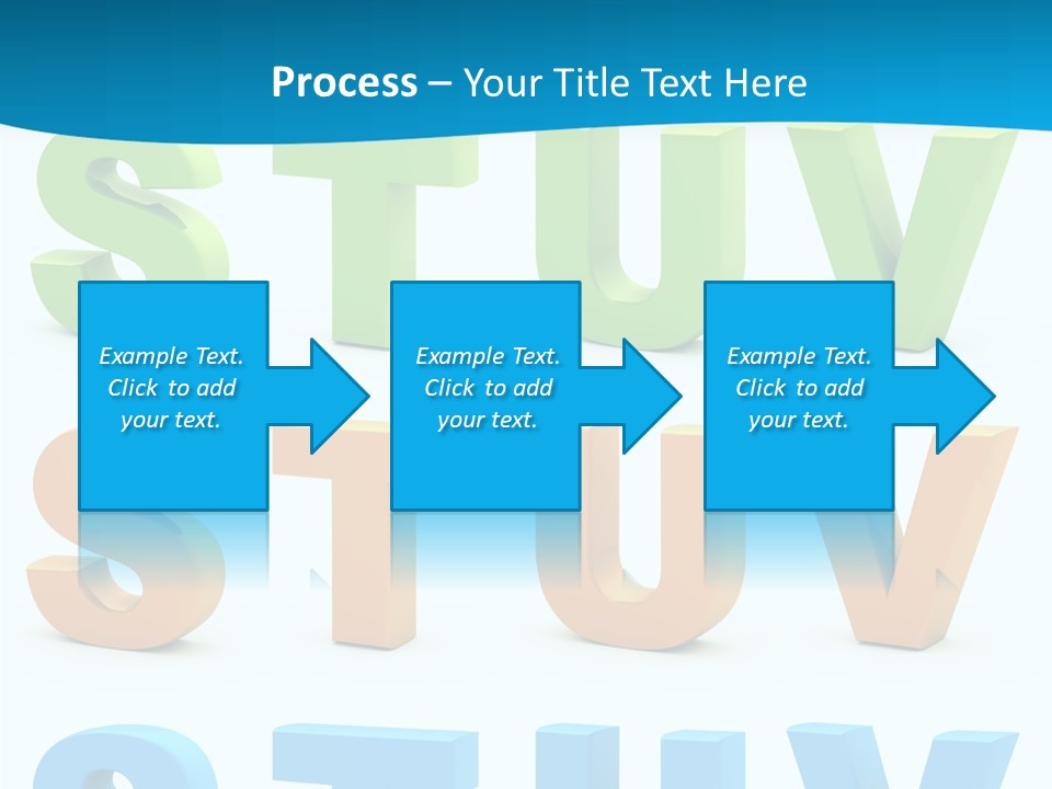 Nobody Blue Uppercase PowerPoint Template