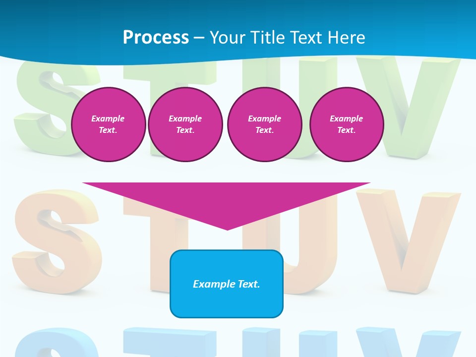 Nobody Blue Uppercase PowerPoint Template
