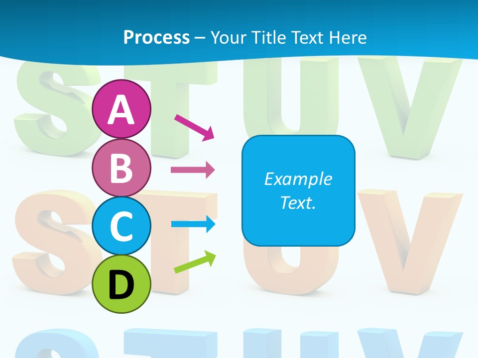 Nobody Blue Uppercase PowerPoint Template