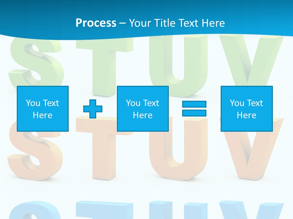 Nobody Blue Uppercase PowerPoint Template