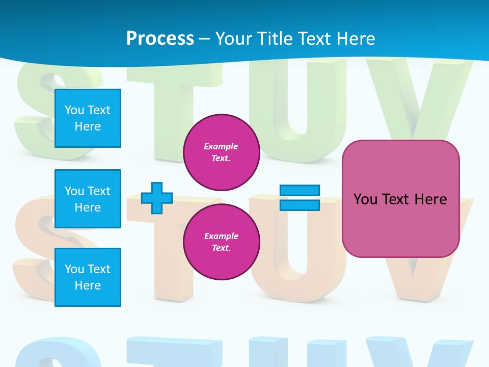 Nobody Blue Uppercase PowerPoint Template