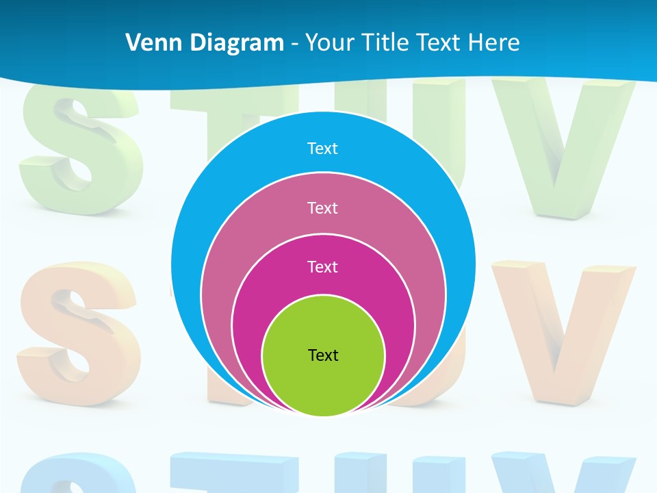 Nobody Blue Uppercase PowerPoint Template