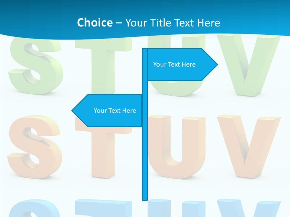 Nobody Blue Uppercase PowerPoint Template