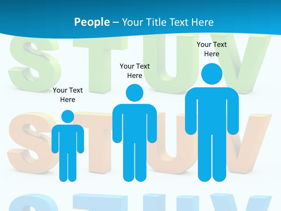 Nobody Blue Uppercase PowerPoint Template