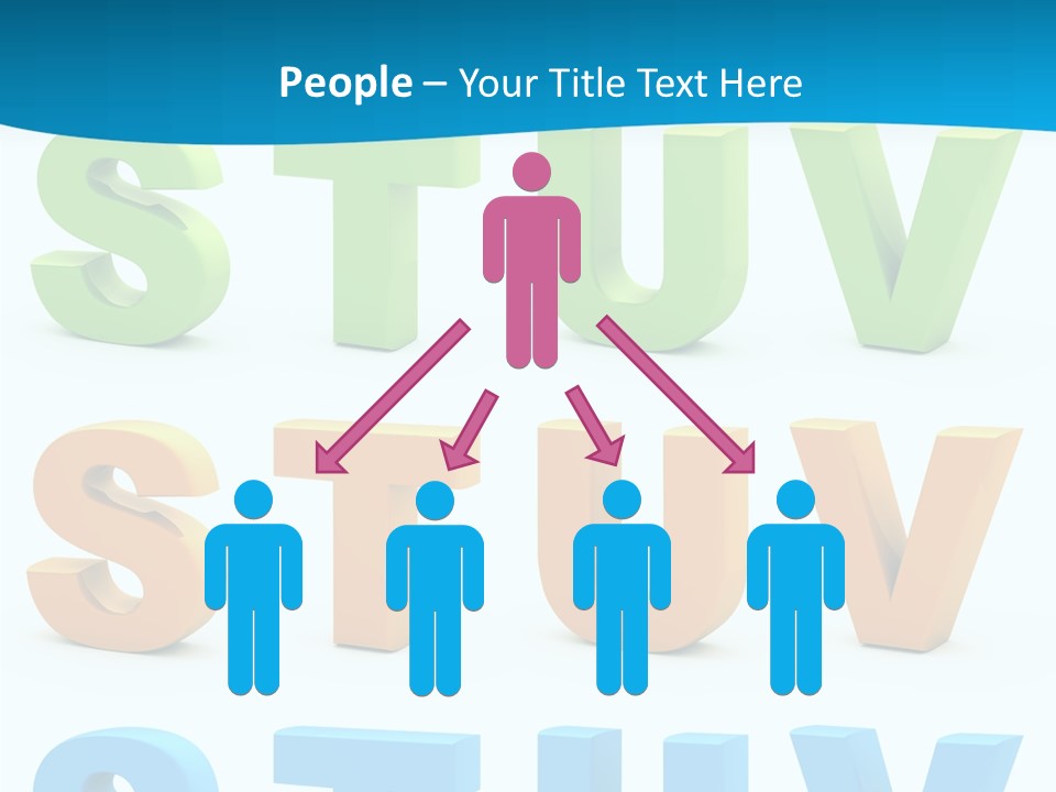 Nobody Blue Uppercase PowerPoint Template