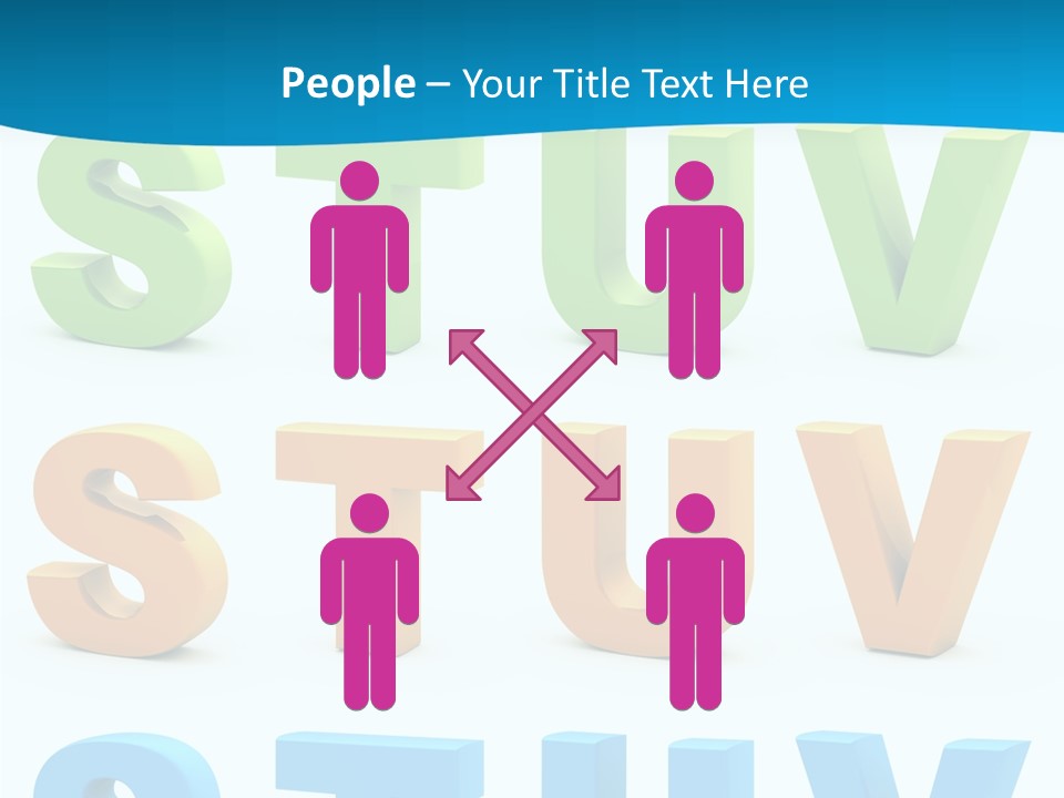 Nobody Blue Uppercase PowerPoint Template