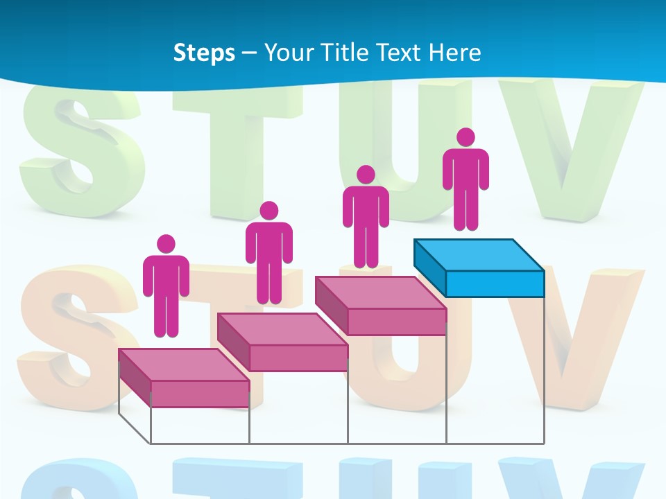 Nobody Blue Uppercase PowerPoint Template