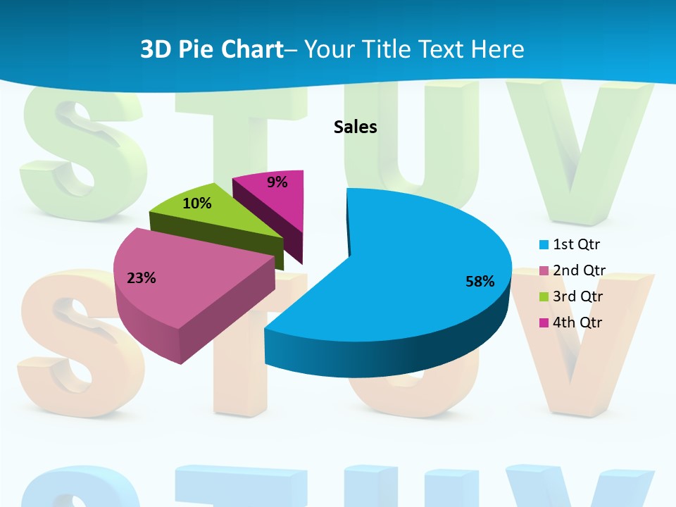 Nobody Blue Uppercase PowerPoint Template