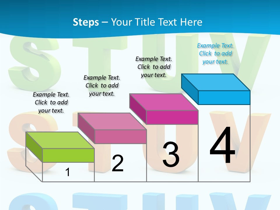 Nobody Blue Uppercase PowerPoint Template