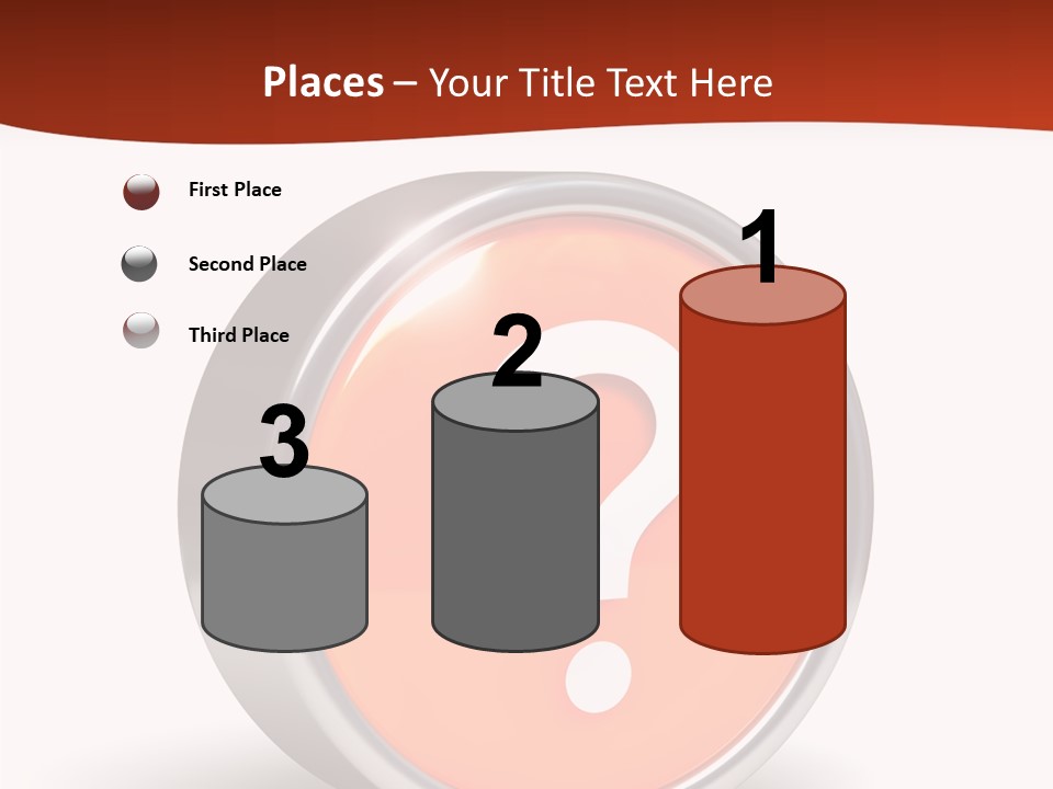 Round Glossy Help PowerPoint Template