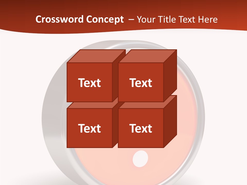 Round Glossy Help PowerPoint Template