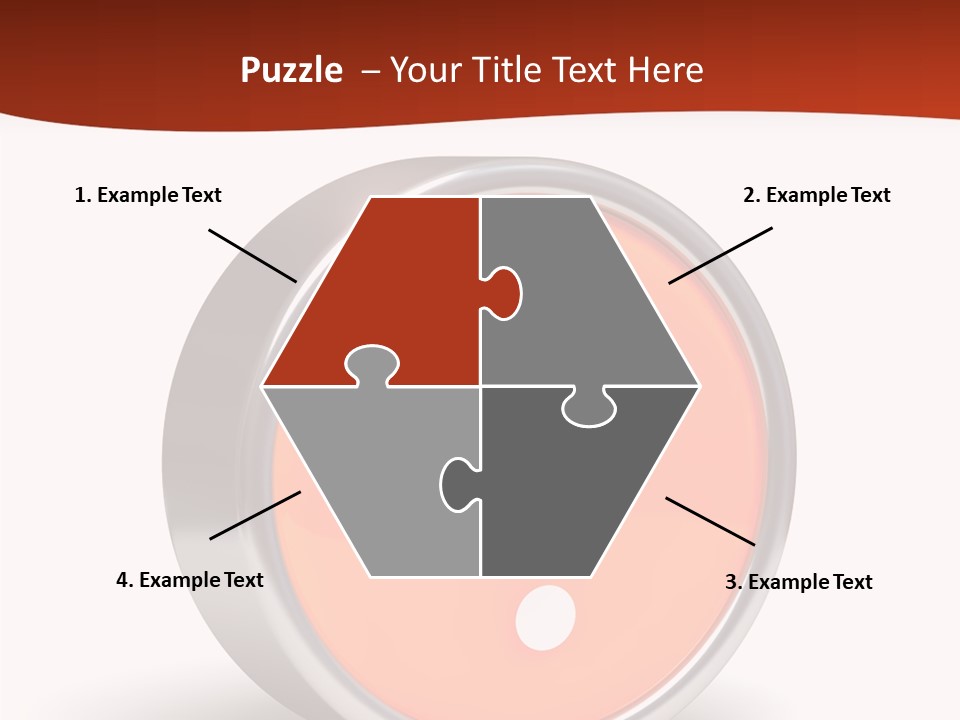 Round Glossy Help PowerPoint Template