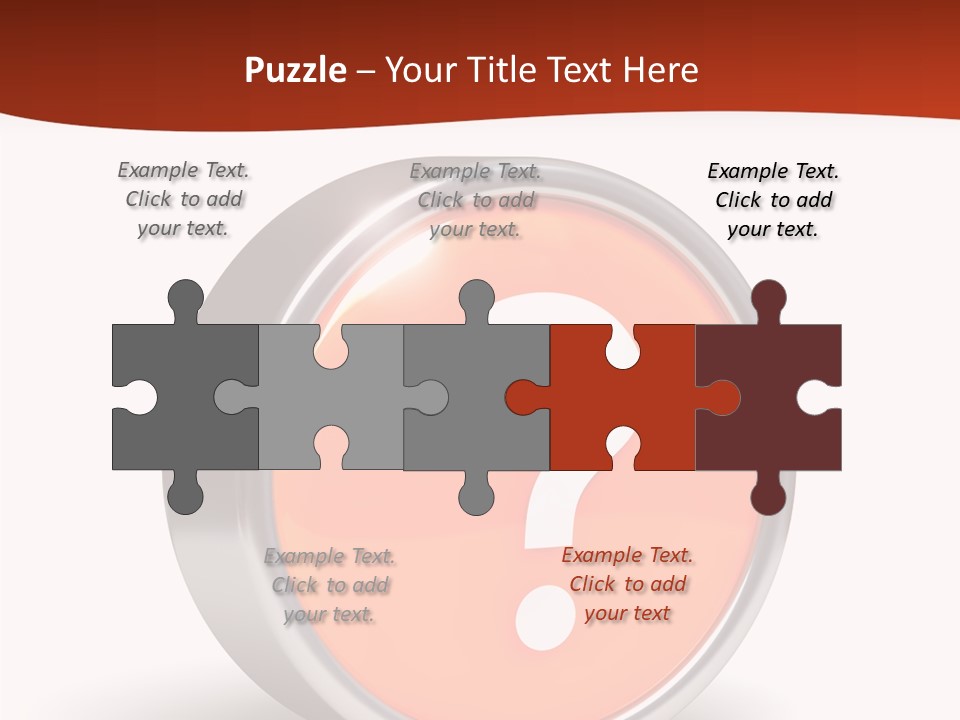 Round Glossy Help PowerPoint Template