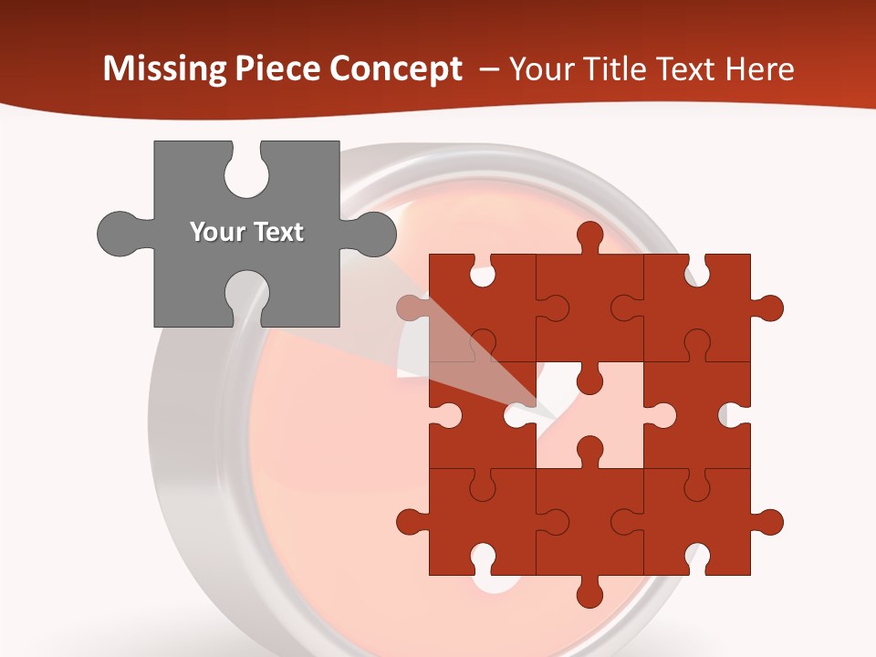 Round Glossy Help PowerPoint Template