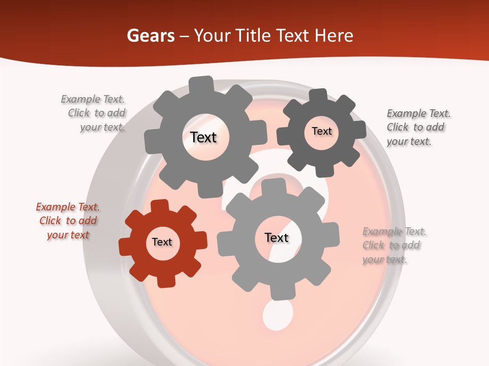 Round Glossy Help PowerPoint Template