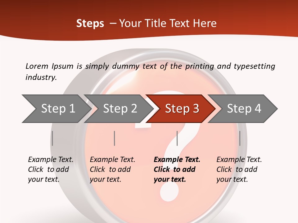Round Glossy Help PowerPoint Template