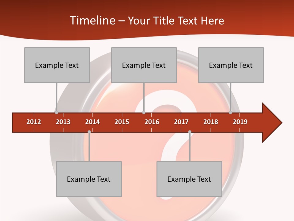 Round Glossy Help PowerPoint Template