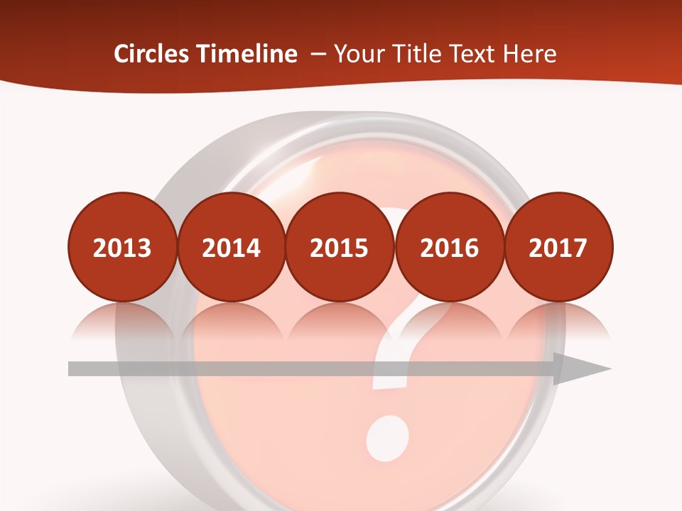 Round Glossy Help PowerPoint Template