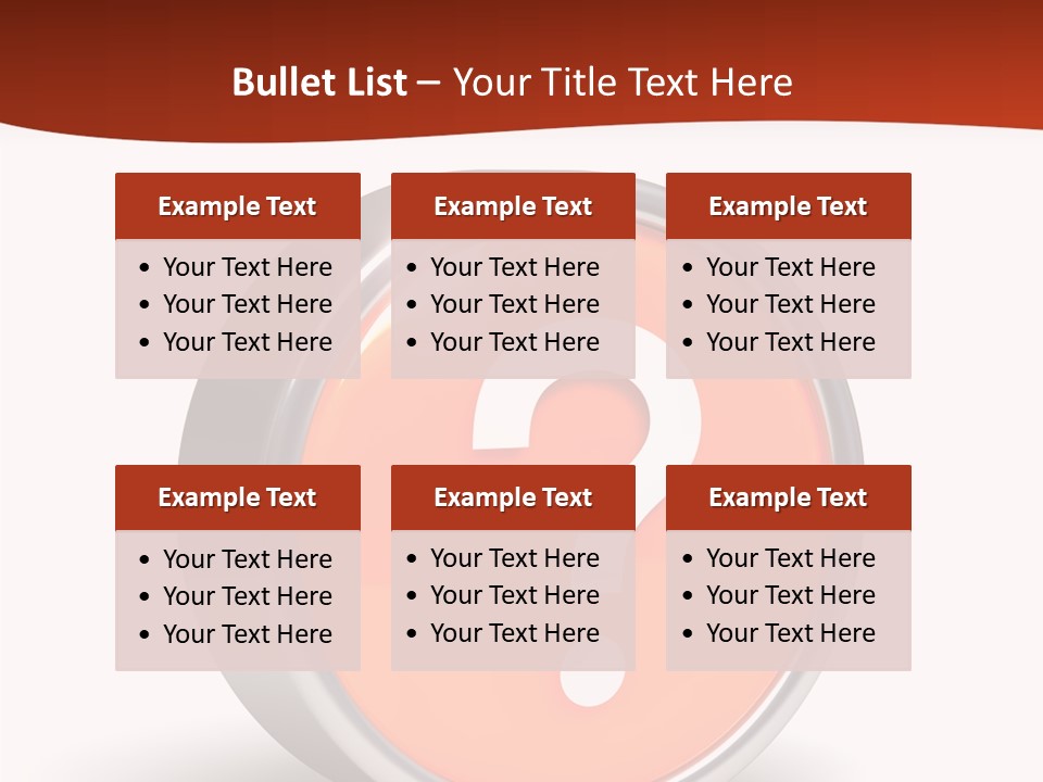 Round Glossy Help PowerPoint Template