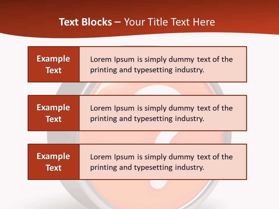 Round Glossy Help PowerPoint Template