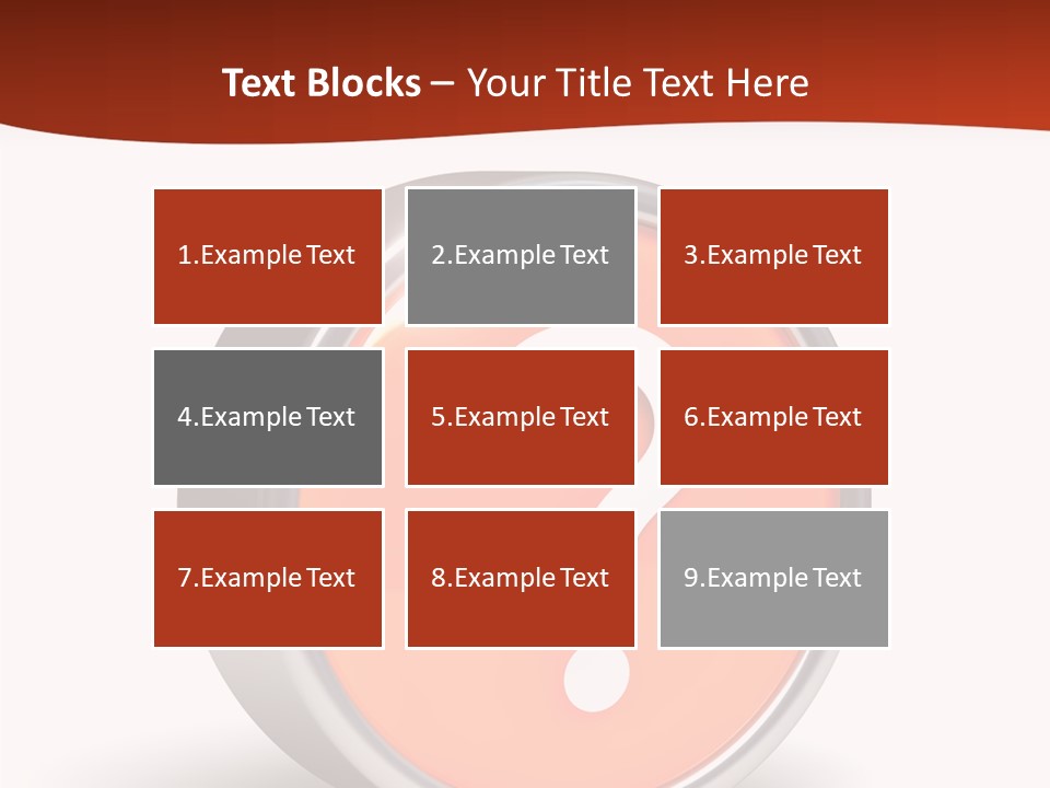 Round Glossy Help PowerPoint Template