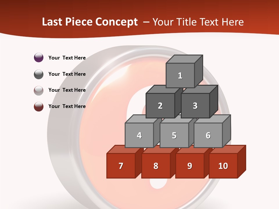 Round Glossy Help PowerPoint Template