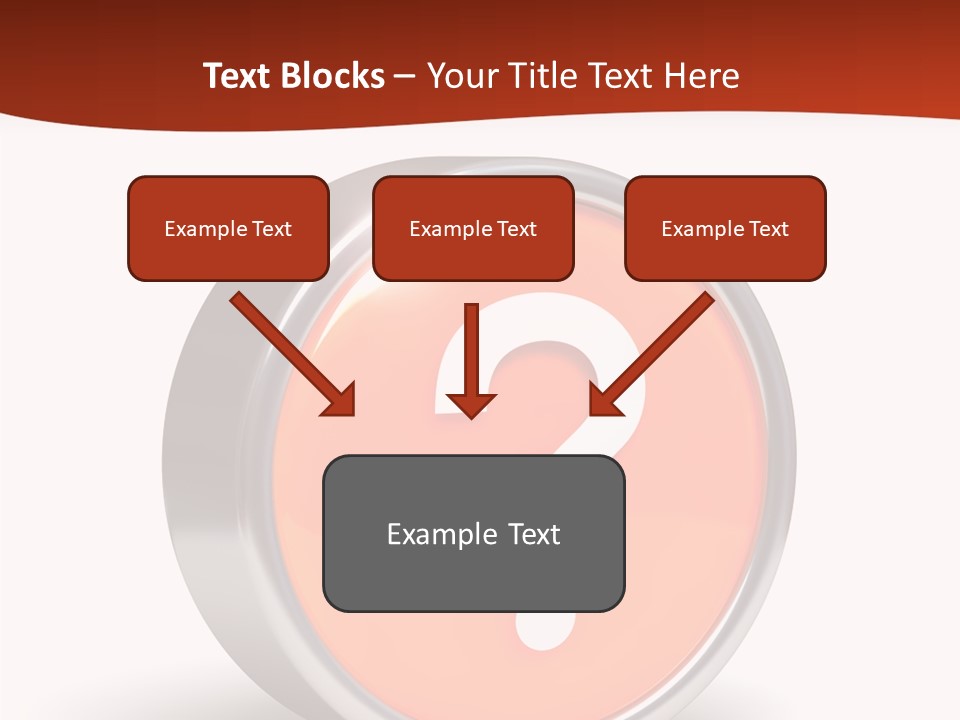 Round Glossy Help PowerPoint Template