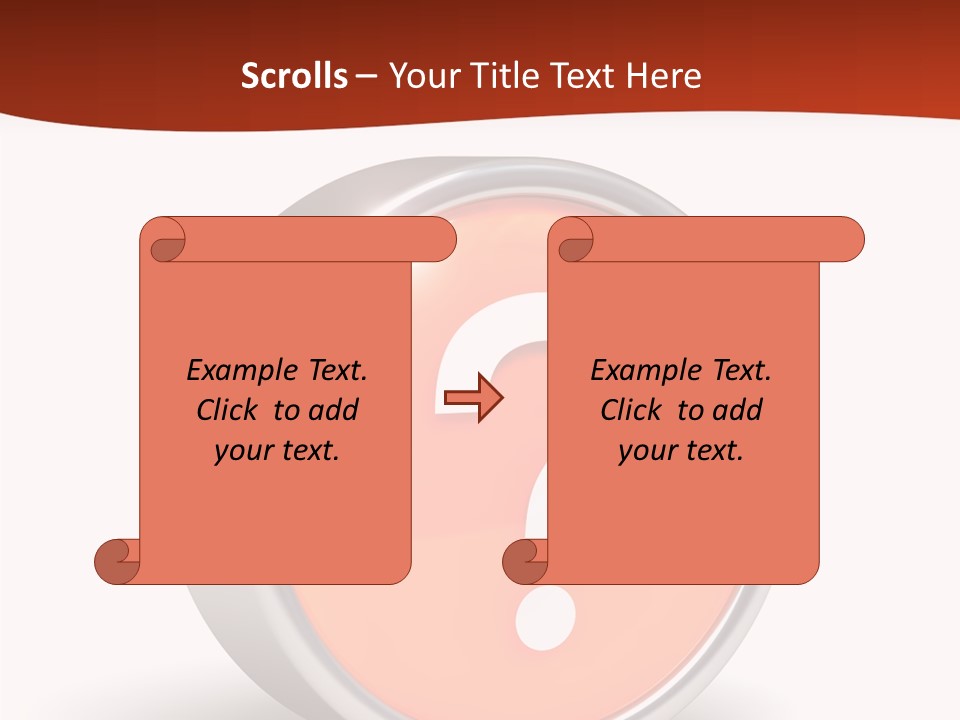 Round Glossy Help PowerPoint Template