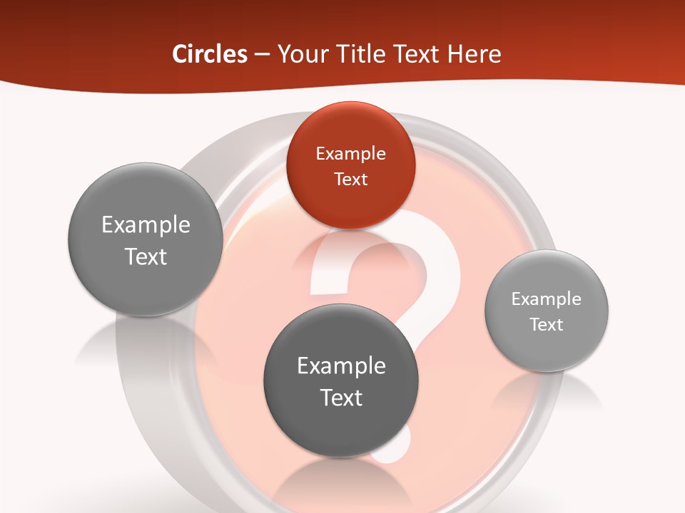 Round Glossy Help PowerPoint Template