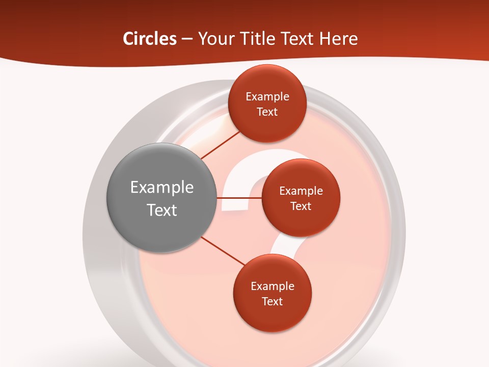 Round Glossy Help PowerPoint Template