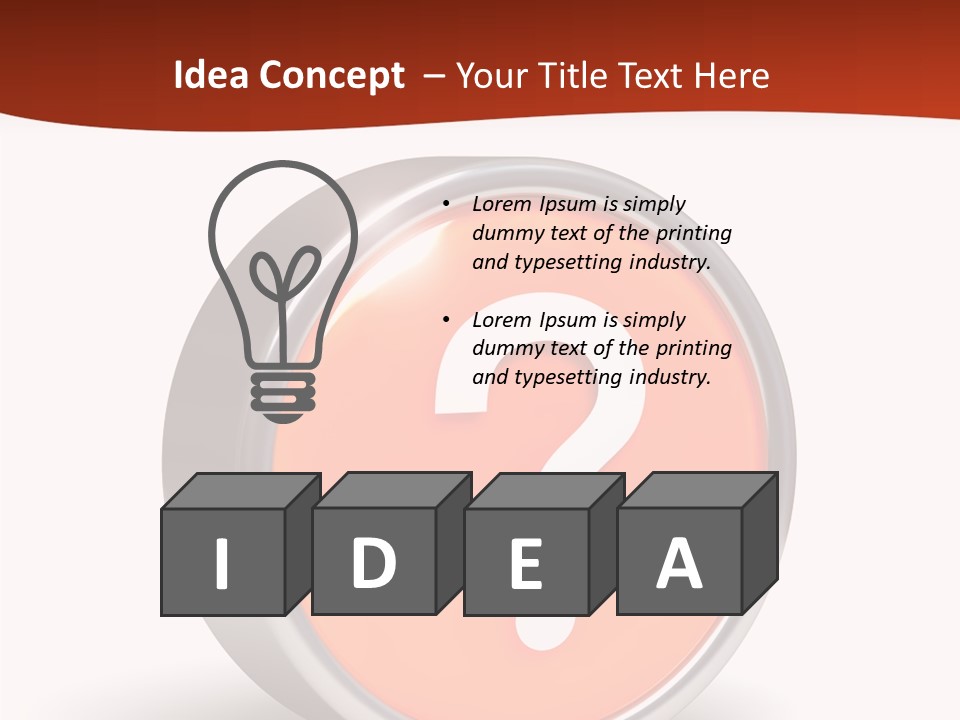 Round Glossy Help PowerPoint Template