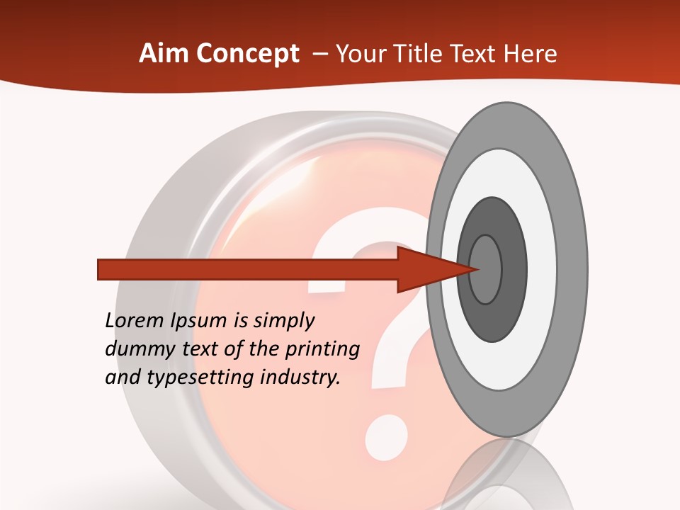 Round Glossy Help PowerPoint Template