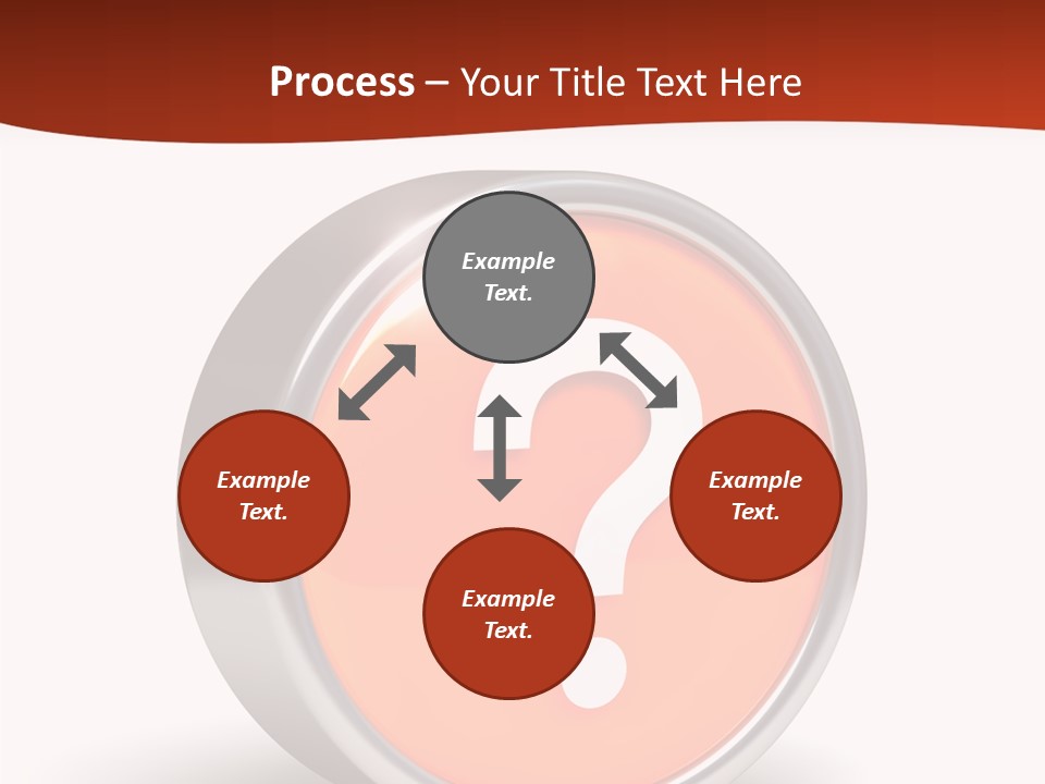 Round Glossy Help PowerPoint Template