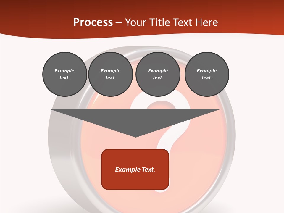 Round Glossy Help PowerPoint Template