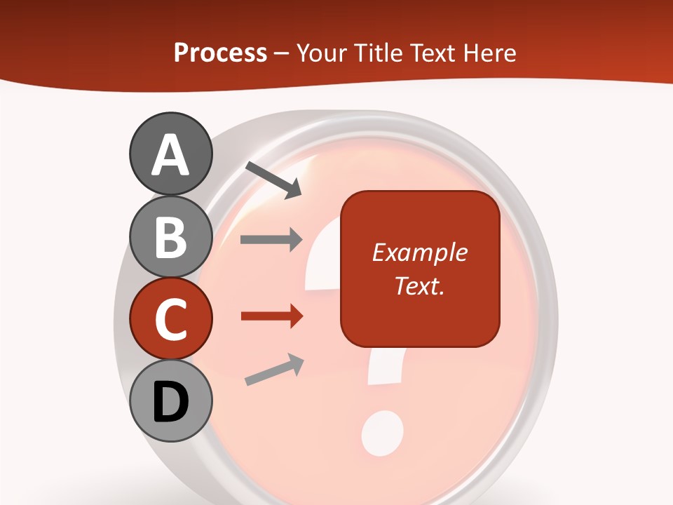 Round Glossy Help PowerPoint Template