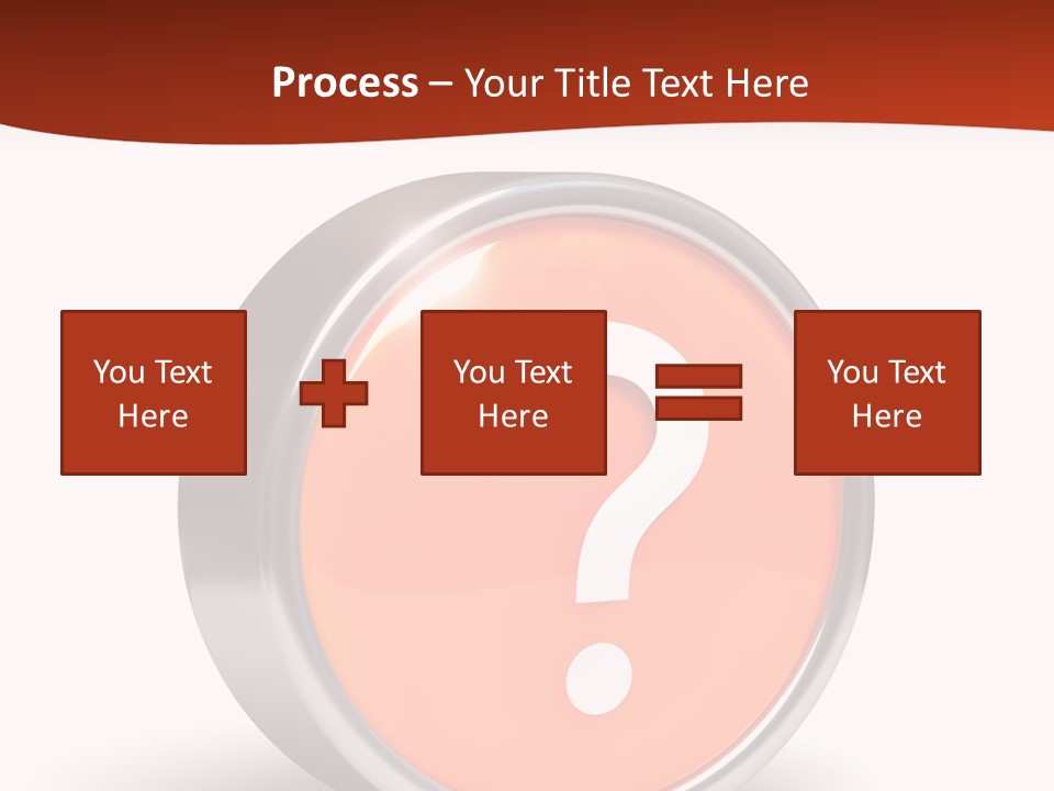 Round Glossy Help PowerPoint Template