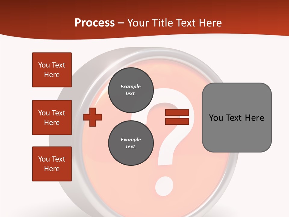 Round Glossy Help PowerPoint Template