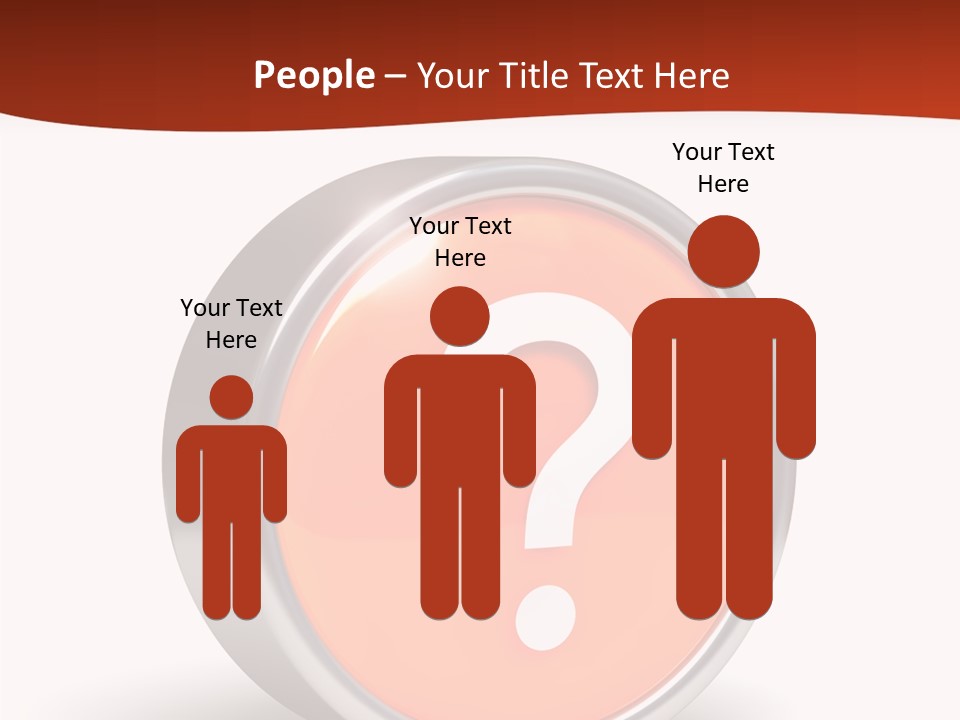 Round Glossy Help PowerPoint Template